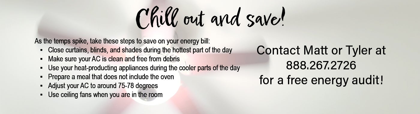 Stay cool and save
